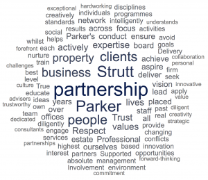 Strutt & Parker Word Cloud